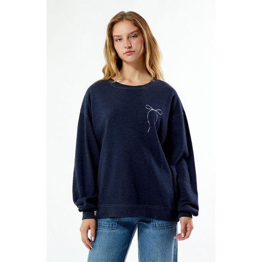PS / LA Women's Bow Crew Neck Sweatshirt