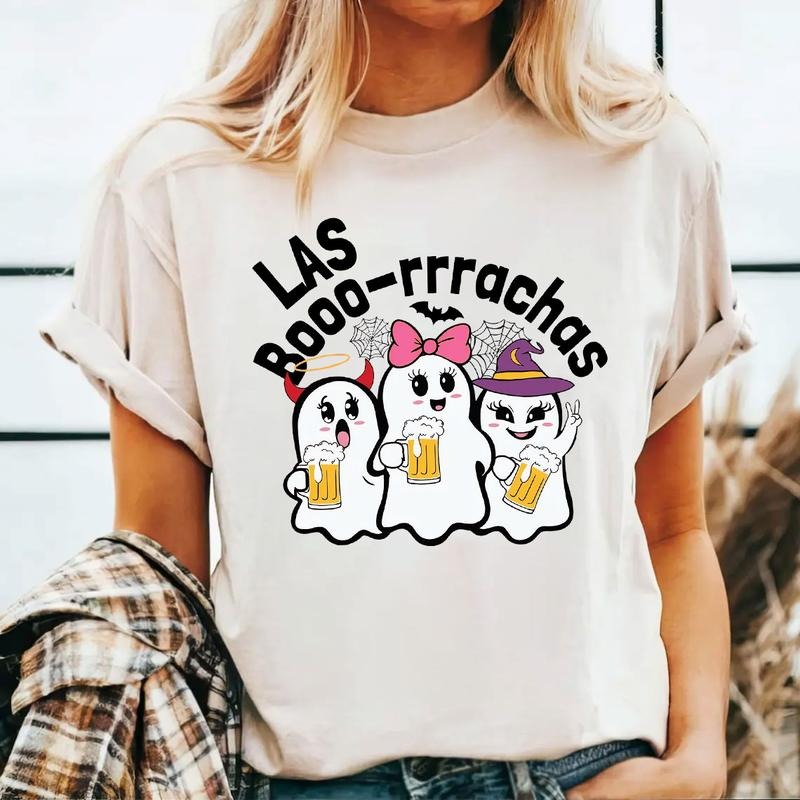 LAS Booo-rrrachas Funny Ghost Pan Dulce Shirt, Cute Ghost Conchas Shirt, Latina Shirt, Mexican Halloween Shirt, Halloween Gift