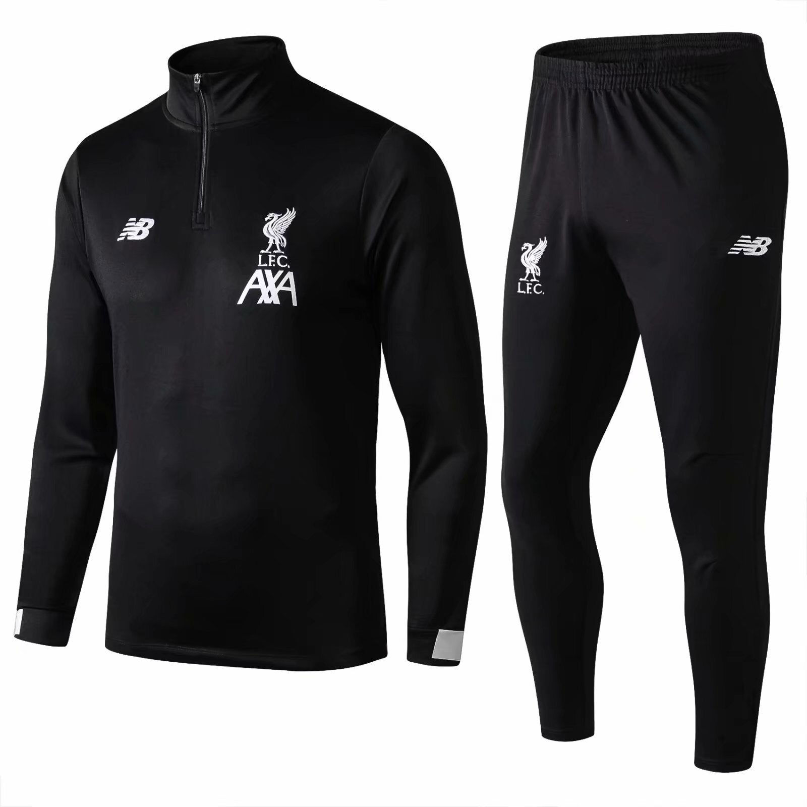 LFC Black with White Logo High Neck Black suit 1