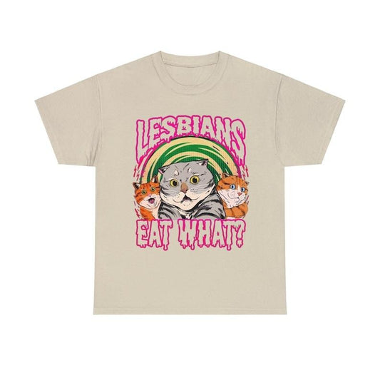 LGBT Lesbian Eat What Cat Vintage T-Shirt, Busy Thinking Shirt, Lesbian Shirt, Pride Month Shirt, For LGBT Shirt Unisex Heavy Cotton Tee Hoodie, T-shirt and sweater