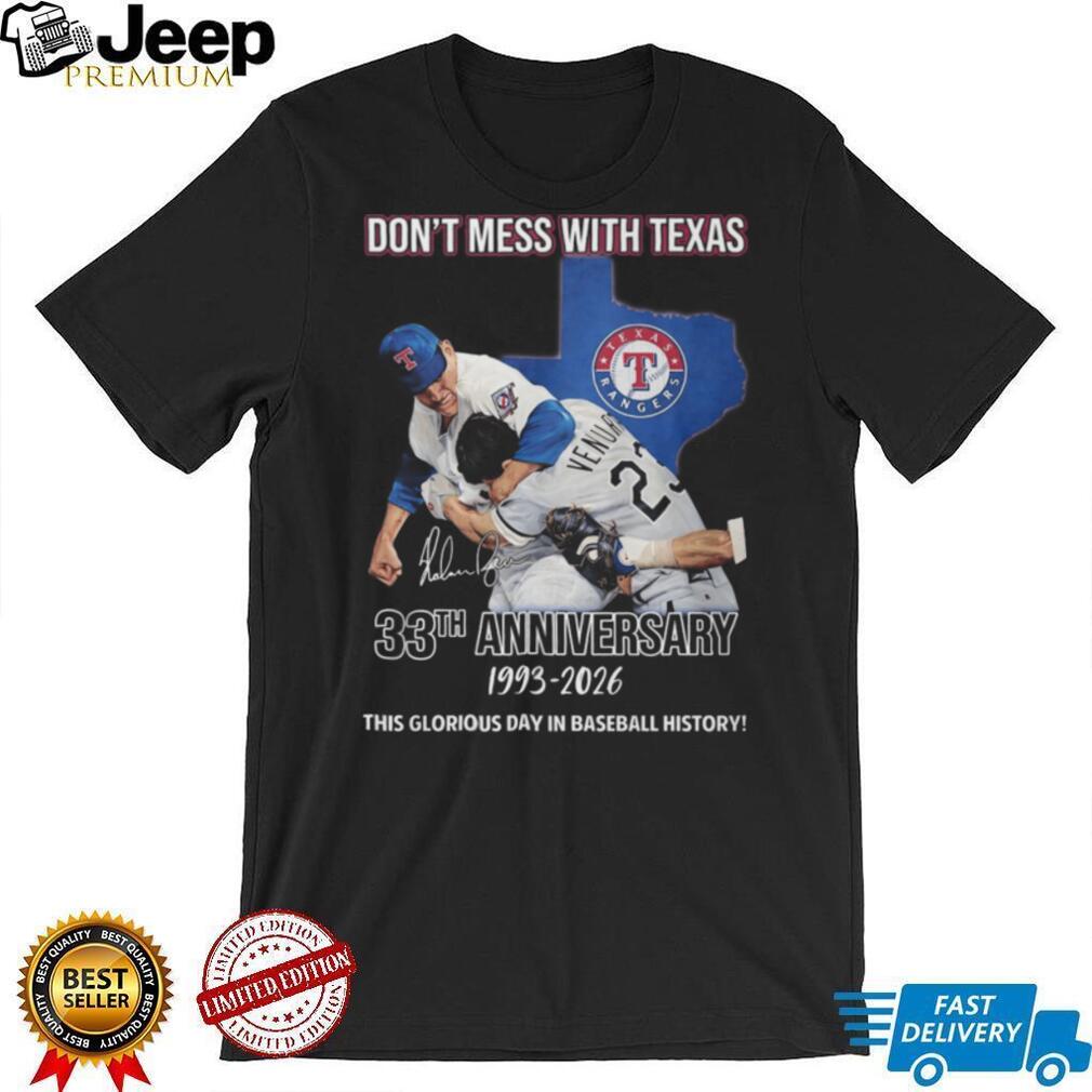 Nolan Ryan vs Robin Ventura 33rd Anniversary Baseball History T Shirt