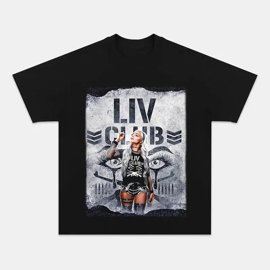 LIV MORGAN R1 TEE, Wrestling Tee, WWE Tee, Wrestling Gift, Sports Shirt, Boxer Tee, Workout T-shirt, Gift for Him Gift For Her Hoodie Sweatshirt Crewneck Cotton  Menswear Top Streetwear