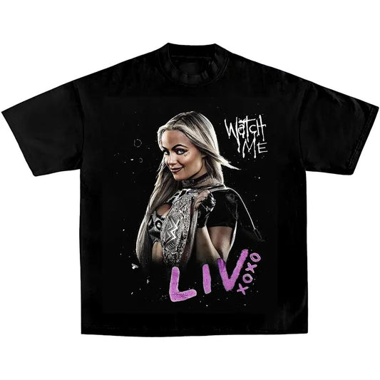 LIV MORGAN WWE TEE, Wrestling Tee, WWE Tee, Wrestling Gift, Sports Shirt, Gift for Him Gift For Her Hoodie Sweatshirt Streetwear Crewneck Clothing