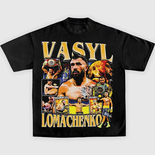 LOMACHENKO TEE, Boxing T-shirt, Boxer Tee, Sports Shirt, Athletic Tee, Fitness Gift, Workout T-shirt Menswear Streetwear Crewneck Clothing