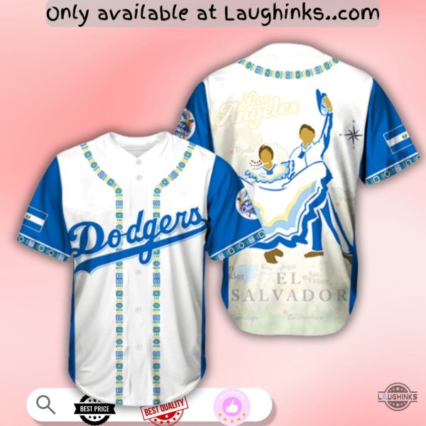 La Dodgers Salvadoran Heritage Night Baseball Jersey Shirt Giveaway 2025 August 26 Vs Reds