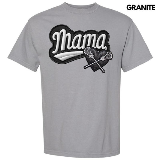 Lacrosse Mama FAKE Embroidery Comfort Colors T-Shirt 'NLB' Hoodie, Sweatshirt | WearSparks.com
