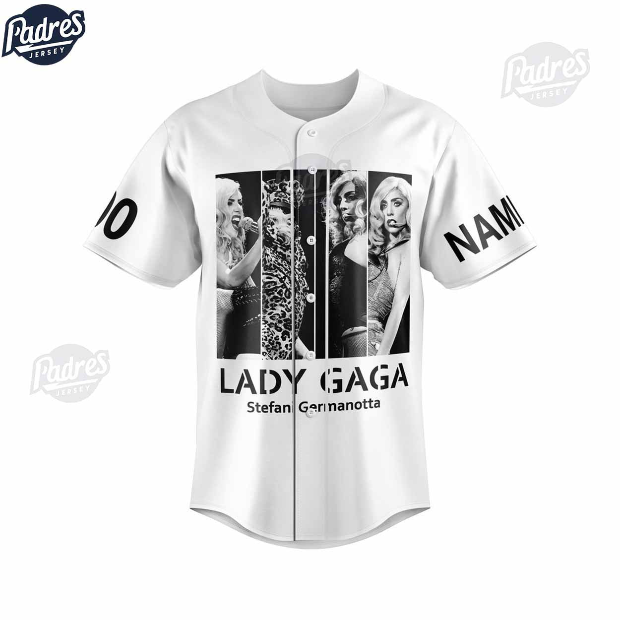 Lady Gaga Born This Way Custom Baseball Jersey - Padres Jersey Oasis: Elevate Your Baseball Style Game... (Image 3)