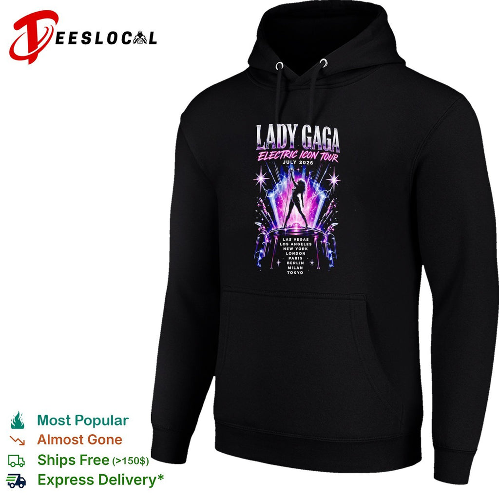 Lady Gaga Electric Icon tour July 2026 cities shirt