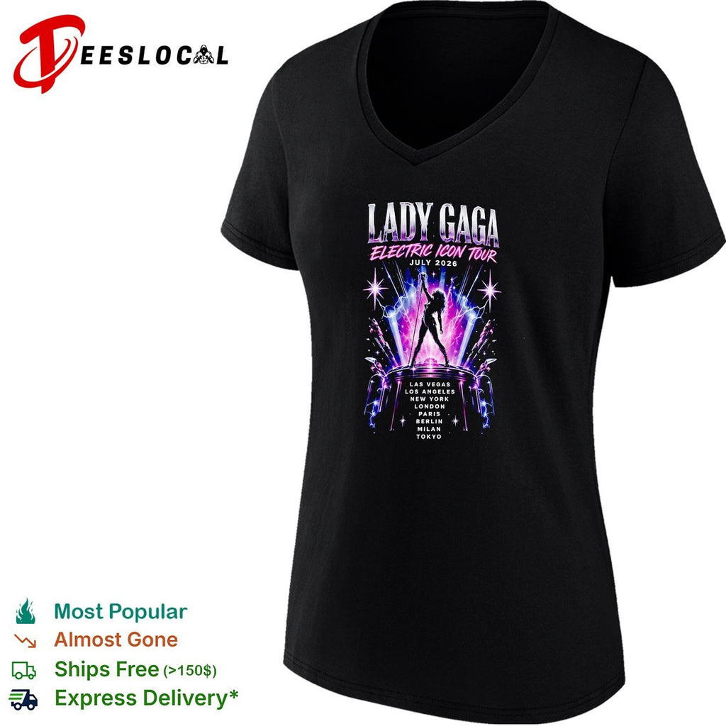 Lady Gaga Electric Icon tour July 2026 cities shirt