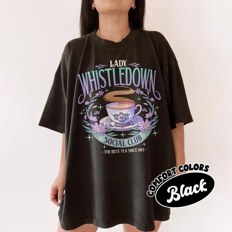 Lady Whistledown Comfort Colors Shirt, Spill The Tea Royal T Shirt, Bridgerton Series Inspired, Movie Fan Womenswear Style