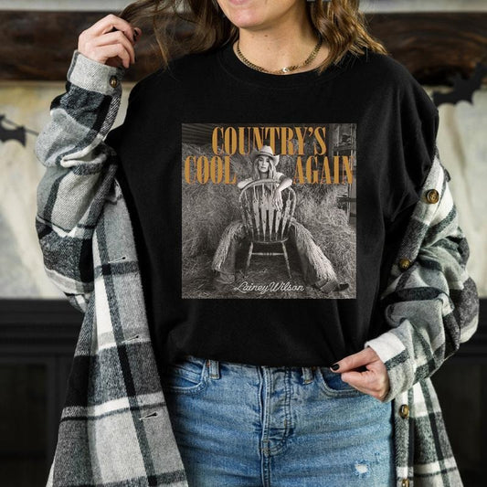 Lain3y Wils0n 2024 T Shirt, Country's C0ol Again Tour, Concert Outfit, Unisex Short Sleeve Tee Shirt, Casual Clothing