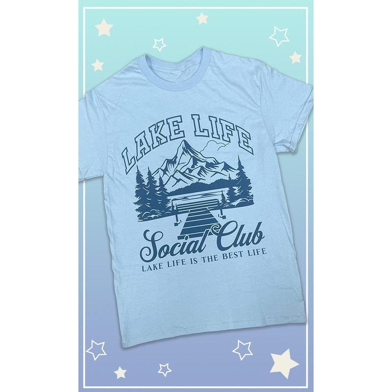 Lake Life Social Club Graphic T-Shirt Hoodie, Sweatshirt | WearSparks.com