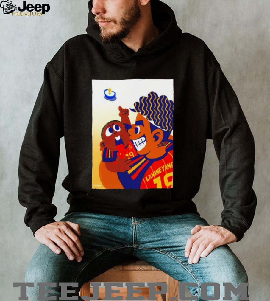 Lamine Yamal and his little brother Keyne Lamine go for it shirt