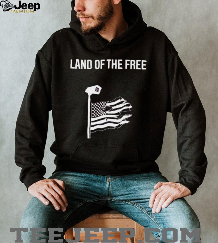 Land of the Free Surveillance State American Flag shirt