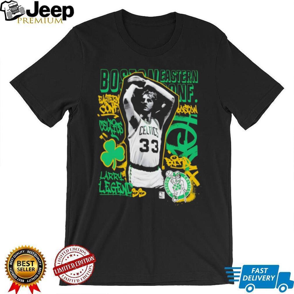Larry Bird Boston Celtics Larry Legend Retro NBA Graphic T Shirt