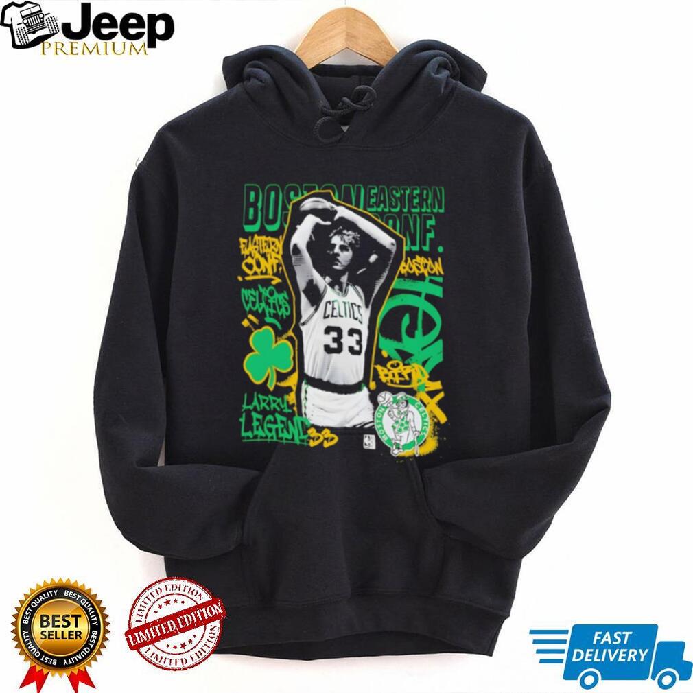 Larry Bird Boston Celtics Larry Legend Retro NBA Graphic T Shirt