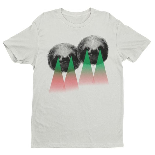 Laser Sloth, Funny Sloth Shirt, Cute Animal Tee, Cute Women's Top, Vintage Graphic Tee, Funny Shirt, Sloth Lover, Spirit Animal Shirt