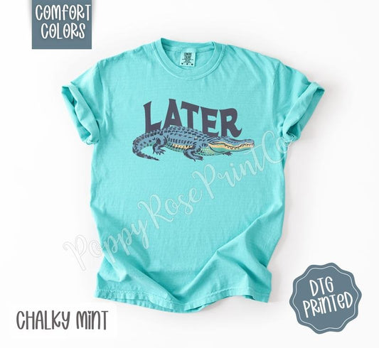 Later Gator Shirt Comfort Colors, Cute Summer TShirt, Trendy Graphic Women's Tee, Gift for Her