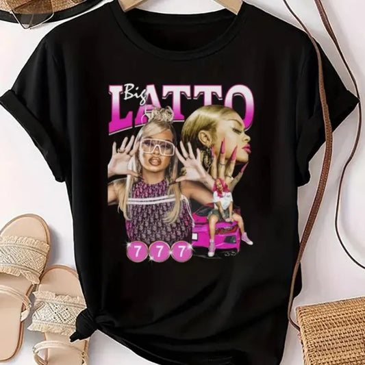 Latto Rapper 90s Vintage T-Shirt, Big Mama Latto Shirt, Latto 2024 Latto The Sugar Honey Iced Shirt, Latto Fan Gifts Shirt, Big Latto Merch