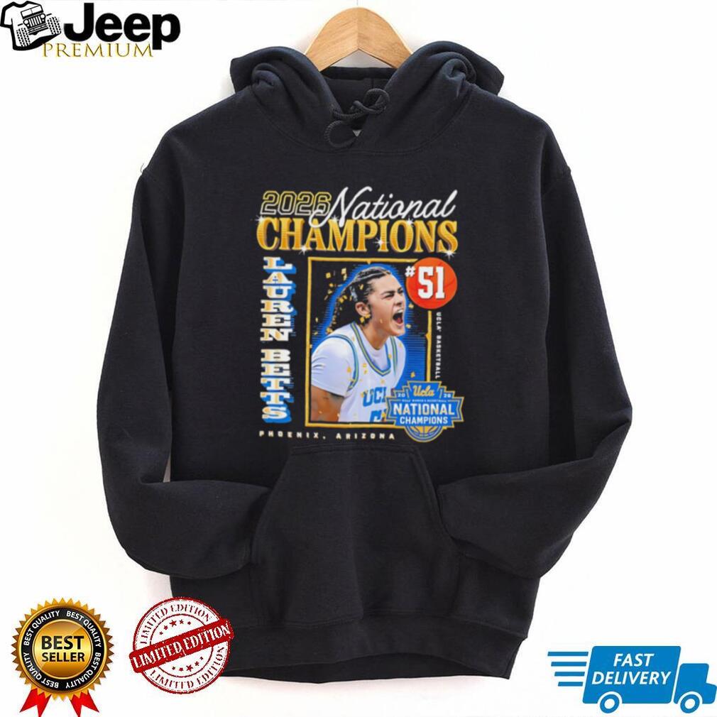 Lauren Betts UCLA Bruins 2026 National Champions Phoenix T Shirt