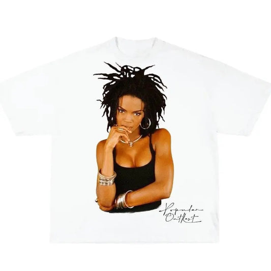 Lauren Hill T-shirt, Vintage 90s Bootleg Streetwear Shirt.