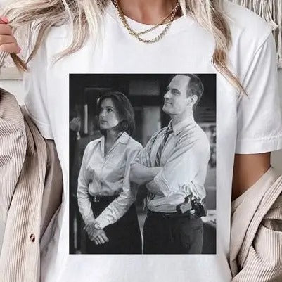 Law And Order TV Show T-Shirt | Olivia Benson And Elliot Stabler Shirt | Vintage Law And Order Shirt | Elliot And Olivia Shirt