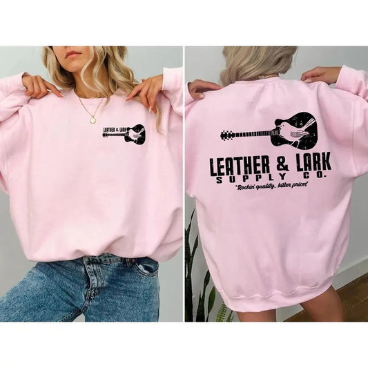 Leather & Lark Sweatshirt, Brynee Weaver Hoodie, Bookish Merch, Gifts for Readers, Ruinous Love Unisex Soft Comfort Crewneck Pullover Long Sleeves Graphic Fabric Sweater