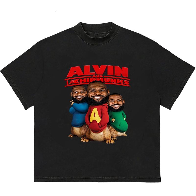 Lebron James Alvin And Chipmunks T-Shirt Stylish Tee for Everyday Looks