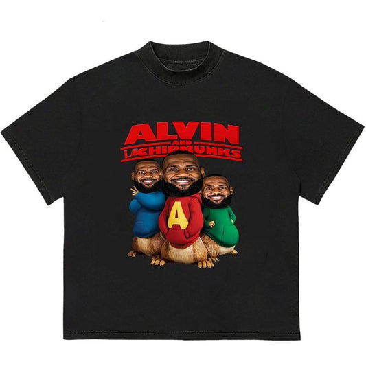 Lebron James Alvin And Chipmunks T-Shirt Stylish Tee for Everyday Looks