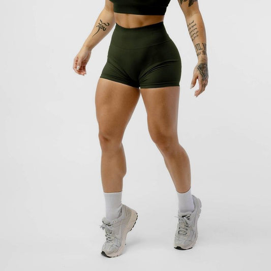 Legacy High-Rise Waistband Seamless Shorts - Ranger Green, Sports Shorts, Summer Season