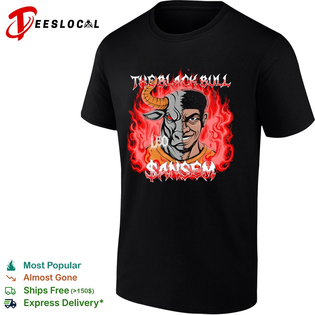 Leo Sansem The Black Bull shirt