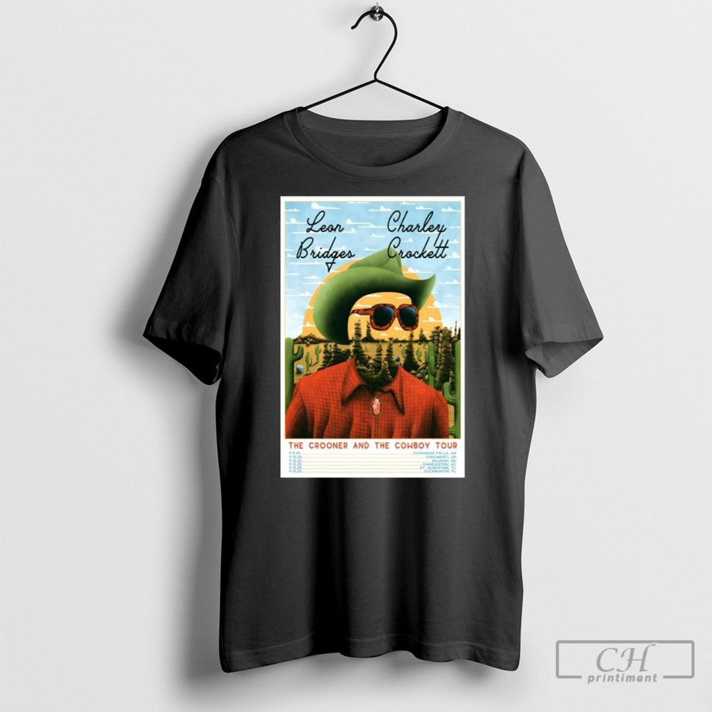 Leon Bridges And Charley Crockett The Crooner And The Cowboy Tour 2025 Shirt Sweater