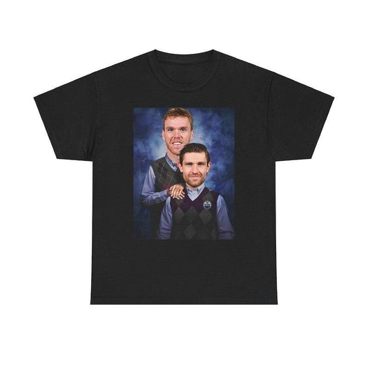 Leon Draisaitl Connor Mcdavid Edmonton Oilers Vintage T Shirt, Perfect For Sports Fans, Hockey Legends For Fans, Hockey Fan Shirt, Unisex T-Shirt, Gifts For Men Women, Short Sleeve Tee Shirt
