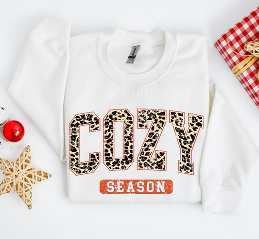 Leopard Cozy Season Sweatshirt Cozy Season Sweater Cozy Season Sweatshirt Season Cozy Sweater Season Cozy Sweatshirt Casual Clothes Menswear Hoodie
