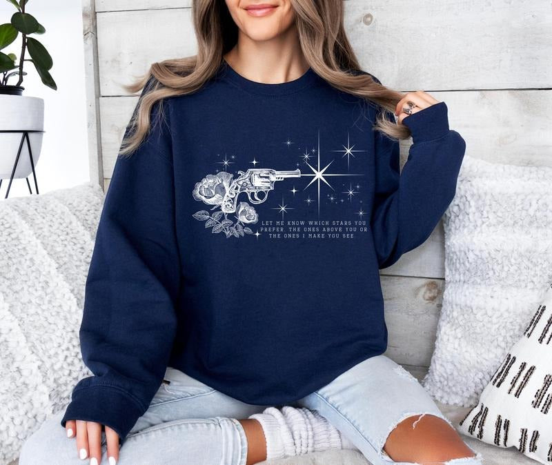 Let Me Know Which Stars You Prefer Sweatshirt, Haunting Adeline Merch, Zade Meadows Hoodie, Spicy Book Shirt, Booktok Gifts, Dark Romance Books Unisex Soft Comfort Crewneck Pullover Long Sleeves Graphic Fabric Sweater
