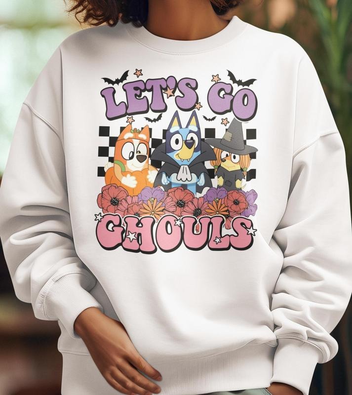 Let's G0 Chouls Cute Floral Costume Halloween Autumn Sweatshirt, Halloween Hoodie, Tshirt Sweatshirt, Hoodie, Comfort Colors