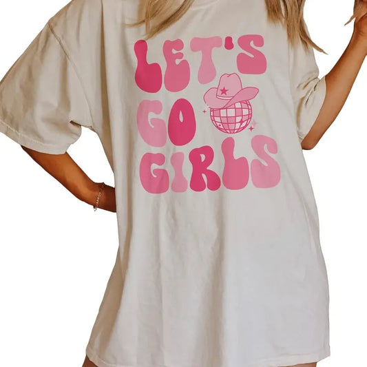 Let's Go Girls Shirt, Nashville Girls Trip Western Graphic Tee, Unisex T-Shirt, Gifts For Her Girl Teens, Short Sleeve Tee Shirt, Gifts Ideas For Women, Gifts For Birthday Mothers Day