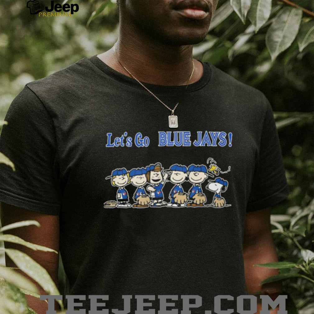 Let’s Go Blue Jays Peanuts Gang Baseball Team Graphic T Shirt