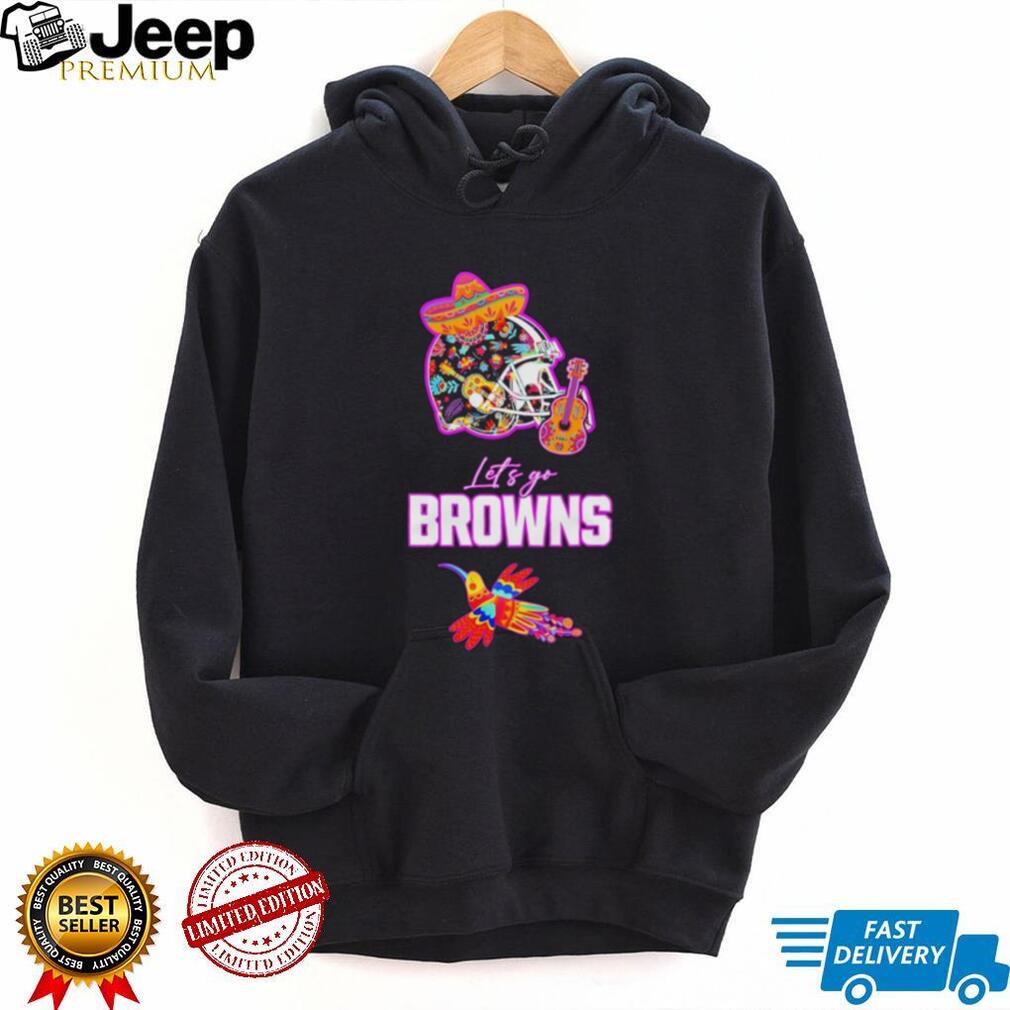 Let’s Go Browns Hispanic Heritage Fiesta Hummingbird Mexican Folk shirt