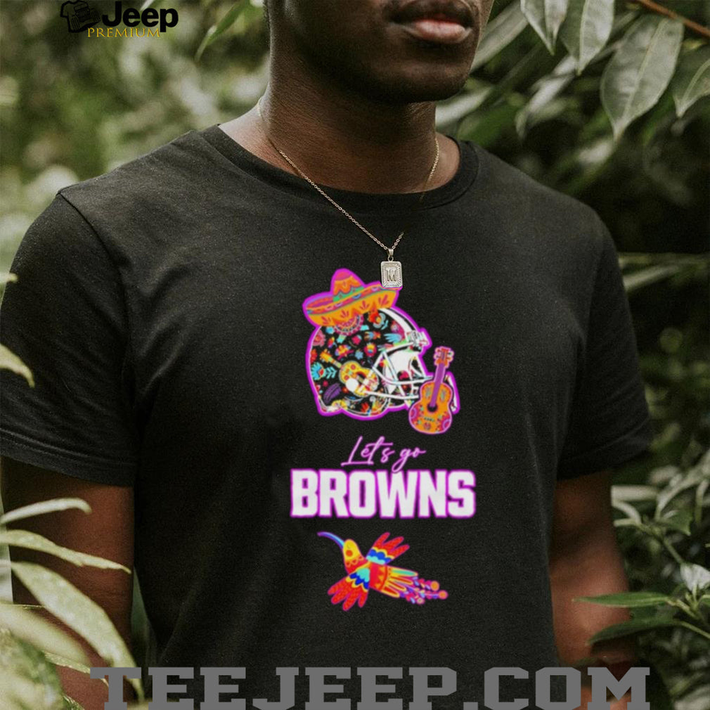 Let’s Go Browns Hispanic Heritage Fiesta Hummingbird Mexican Folk shirt