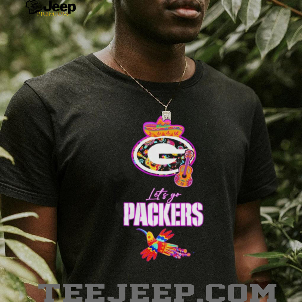 Let’s Go Green Bay Packers Hispanic Heritage Fiesta Mexican Folk shirt