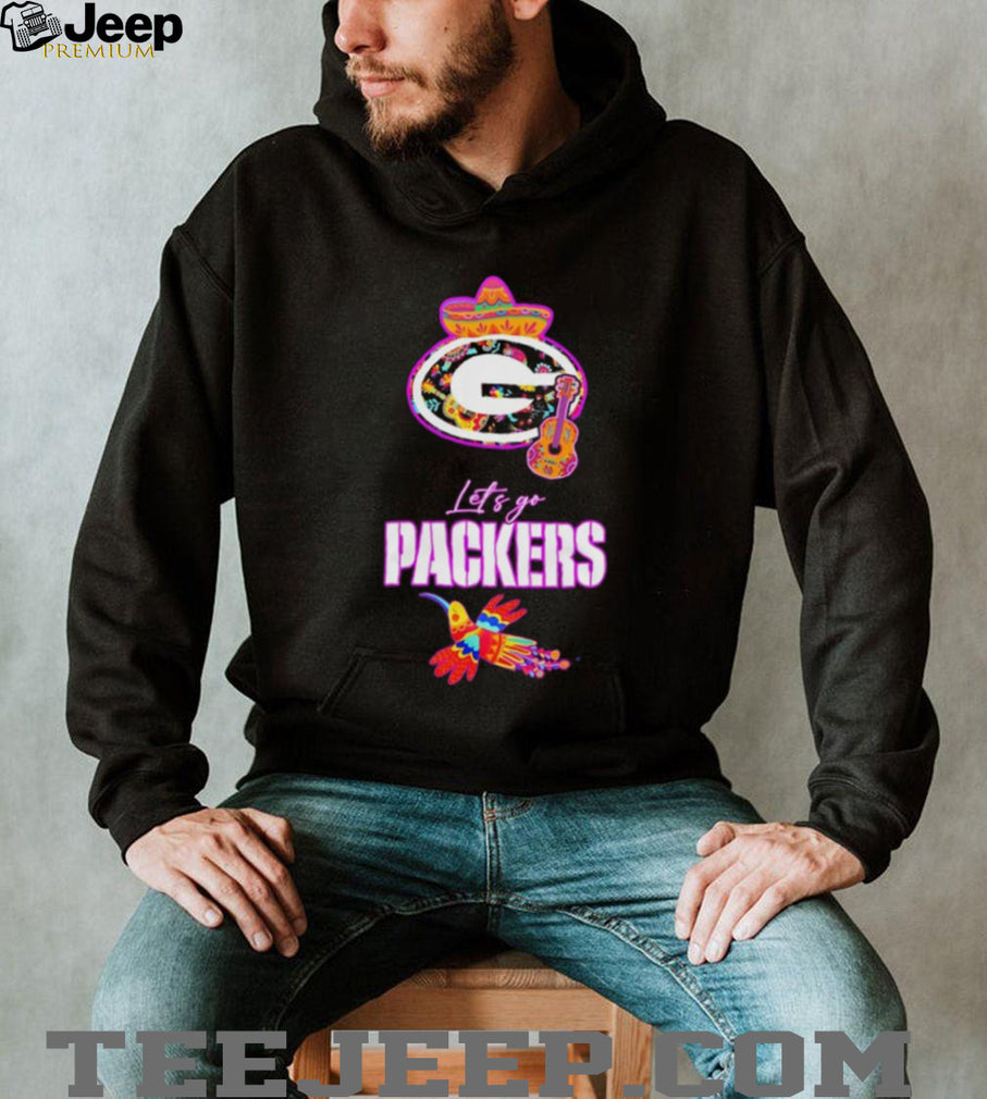 Let’s Go Green Bay Packers Hispanic Heritage Fiesta Mexican Folk shirt