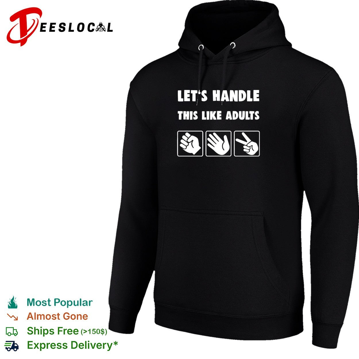 Let’s handle this like adults rock paper scissors shirt