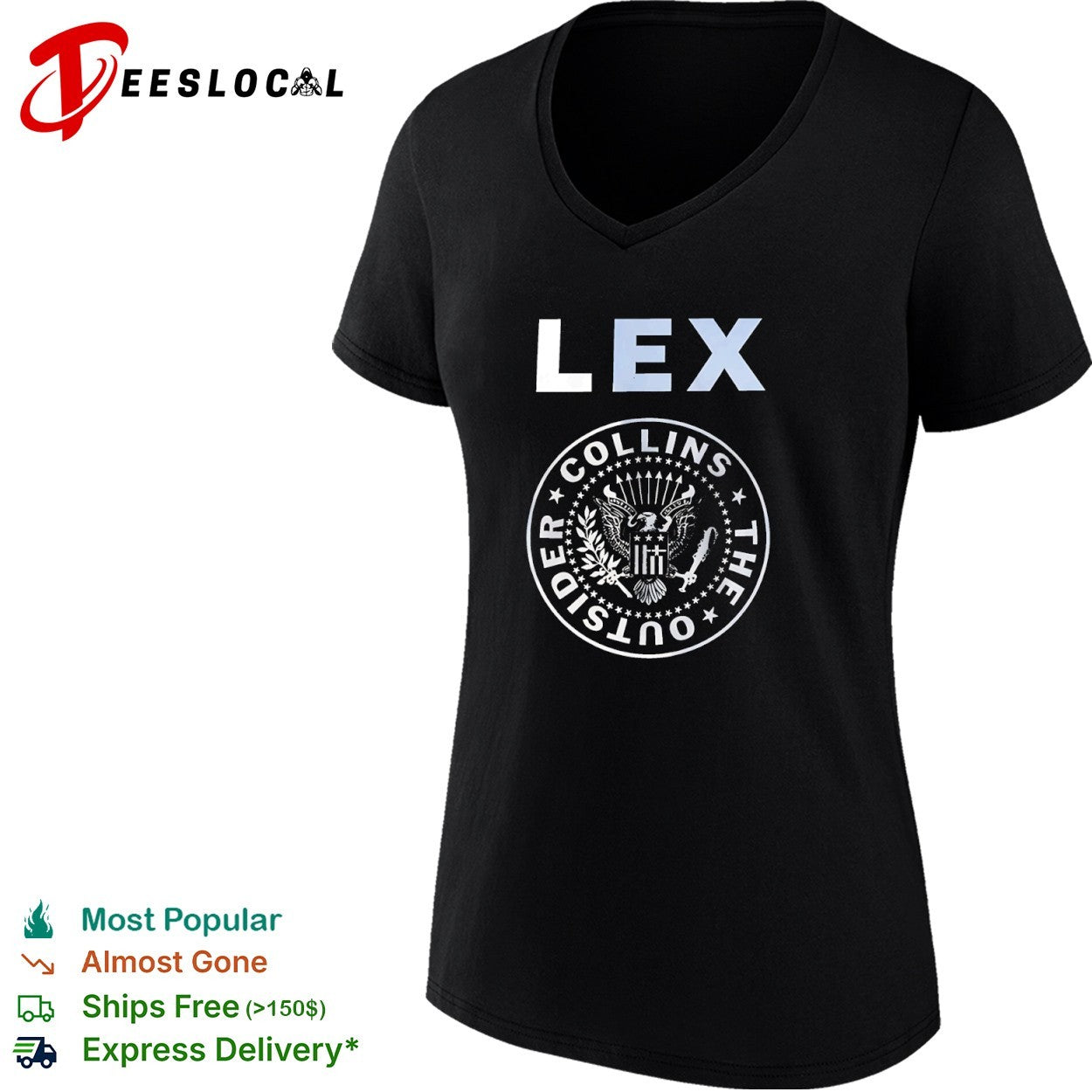 Lex Collins The Outsider Seal Logo shirt