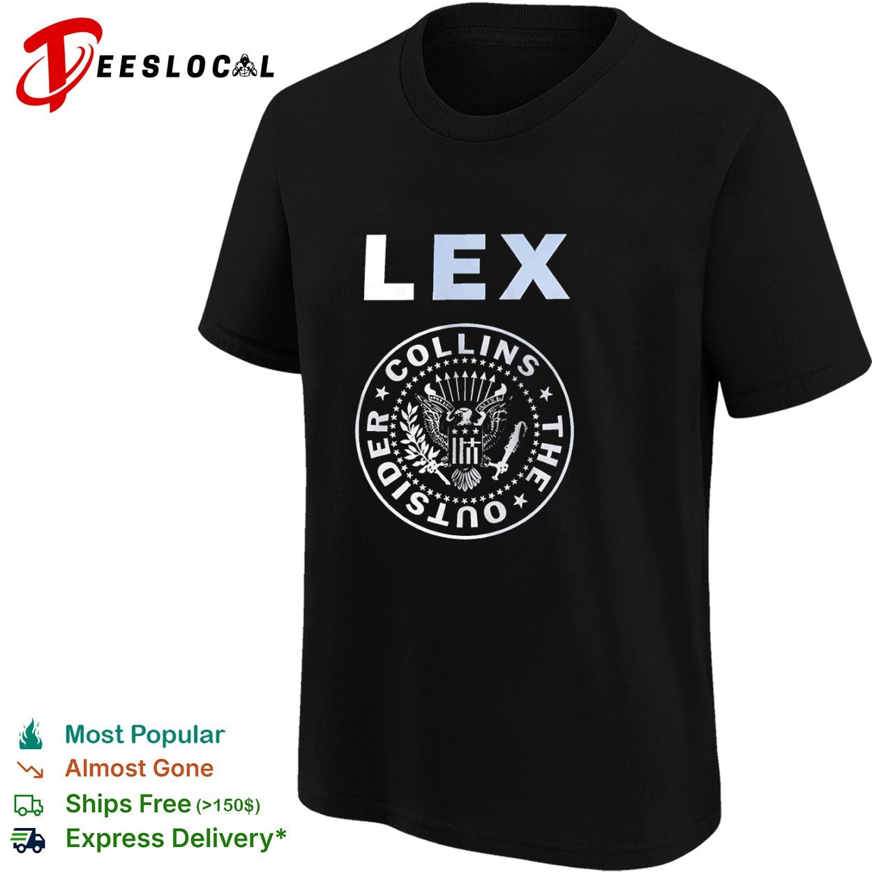 Lex Collins The Outsider Seal Logo shirt