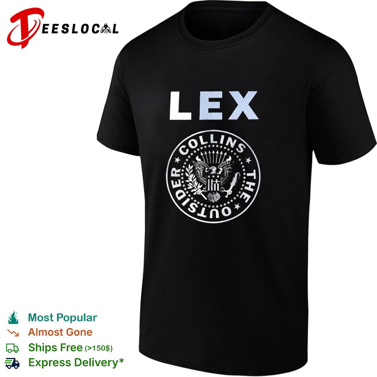Lex Collins The Outsider Seal Logo shirt