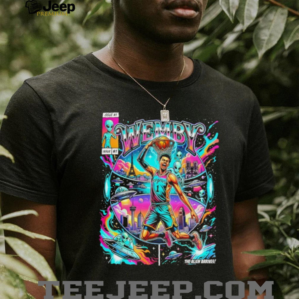 The Alien Arrives Wemby San Antonio Spurs Basketball vintage shirt
