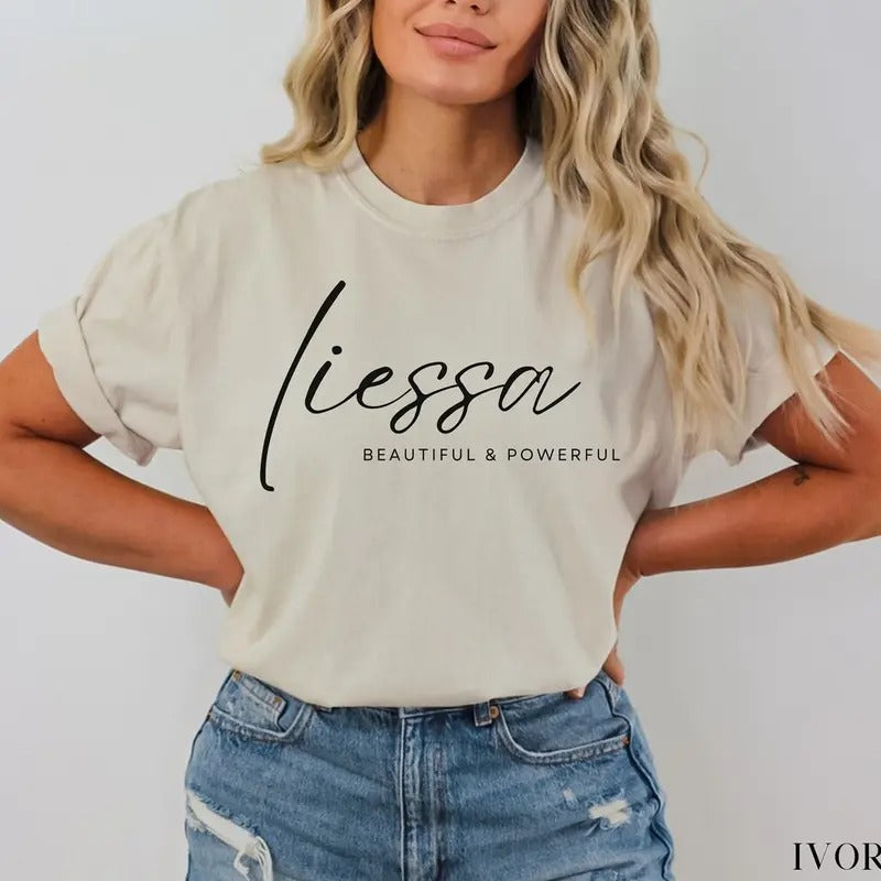 Liessa Flesh and Fire Comfort Colors Tshirt, Meyaah Liessa, FBAA Jennifer Armentrout, From Blood and Ash Merch, FBAA Shirt, Acotar, Bookish Merch, Bookworm Womenswear Tee