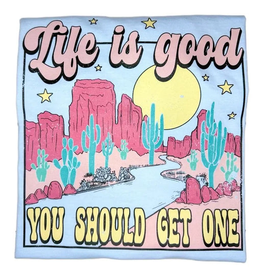 Life Is Good Comfort Colors Tee, Life Is Good Graphic Tee