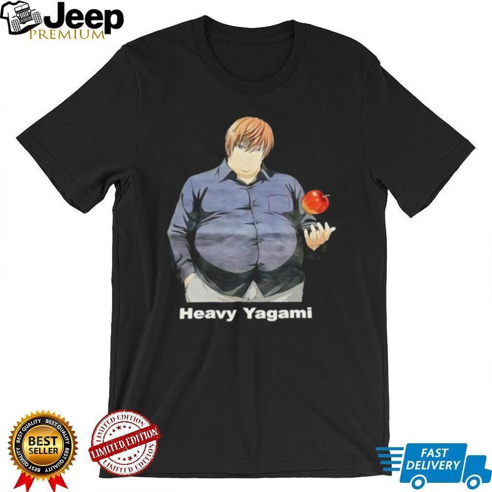 Light Yagami Death Note Heavy Yagami parody shirt